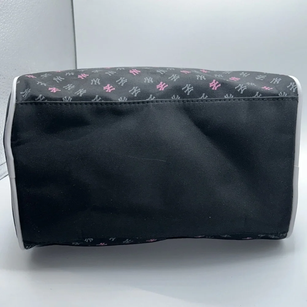 Black & Pink Logo Satchel Bag